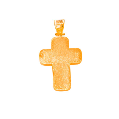 Gold Cross 14K with Cubic Zirconia